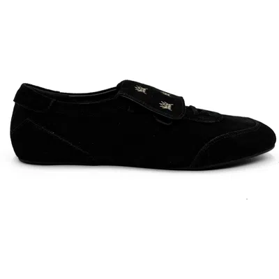 Amie Rafa Chelley Suede Sneakers In Black