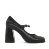 Amie Rafa Jackie Mary Jane Heels In Black