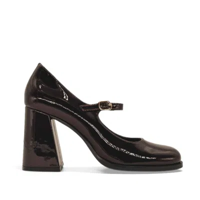 Amie Rafa Jackie Mary Jane Heels In Brown