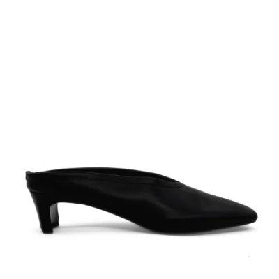 Amie Rafa Junie Heeled Leather Mule In Multi