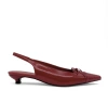 Amie Rafa Montecito Kitten Heels In Burgundy