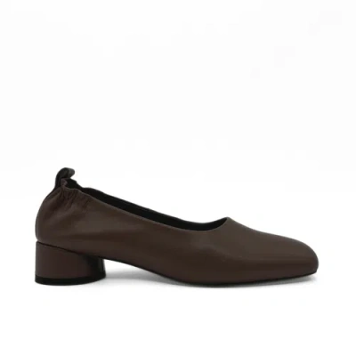 Amie Rafa Planner Block Kitten Heel In Brown