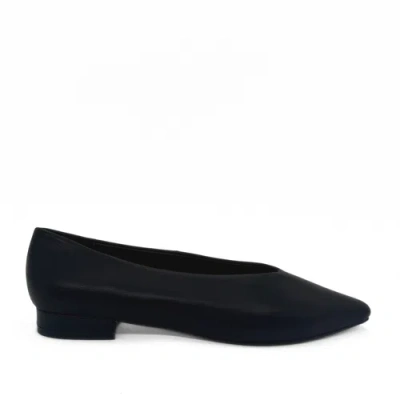 Amie Rafa Riley Leather Ballet Flats In Black