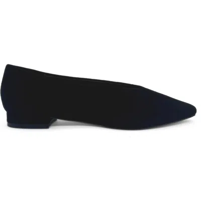 Amie Rafa Riley Suede Ballet Flats In Black