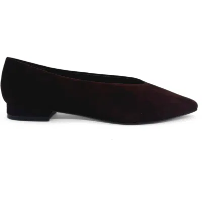 Amie Rafa Riley Suede Ballet Flats In Brown