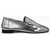 Amie Rafa Tennis Suede Loafers In Silver