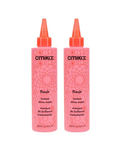 Amika 13.4oz Flash Instant Shine Mask 2 Pack