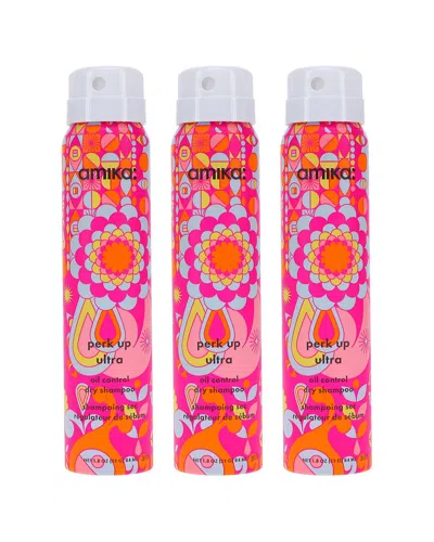 Amika 1.8oz Perk Up Ultra Oil Control Dry Shampoo 3 Pack