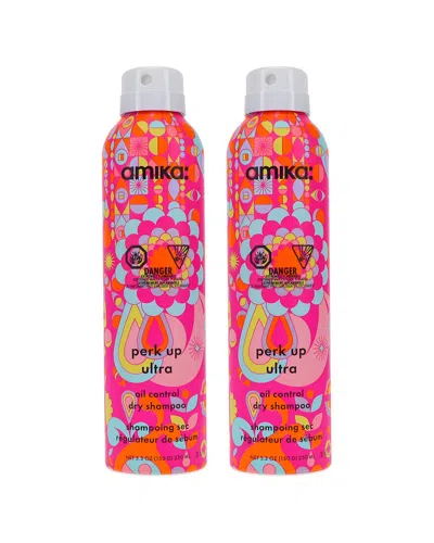 Amika 5.3oz Perk Up Ultra Oil Control Dry Shampoo 2 Pack