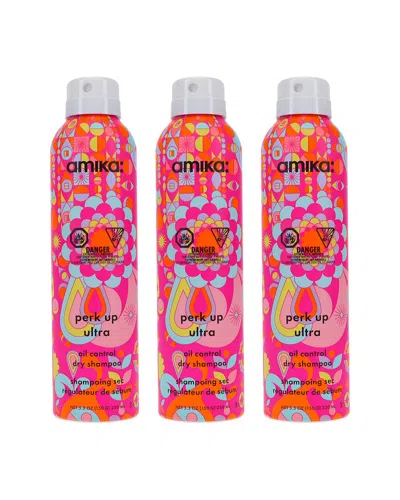 Amika 5.3oz Perk Up Ultra Oil Control Dry Shampoo 3 Pack