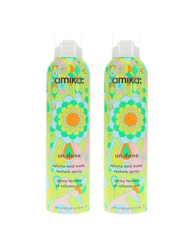 Amika 5.3oz Un.done Volume And Matte Texture Spray 2 Pack