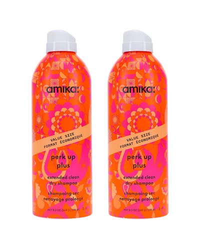 Amika 9.5oz Perk Up Plus Extended Clean Dry Shampoo 2 Pack