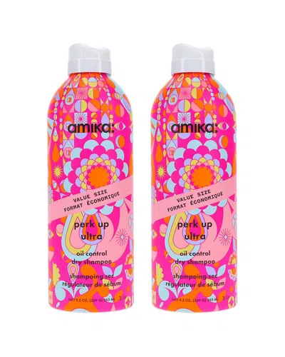 Amika 9.5oz Perk Up Ultra Oil Control Dry Shampoo 2 Pack