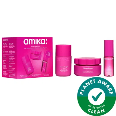 Amika Glowing Places Body Care & Fragrance Gift Set In Transparent