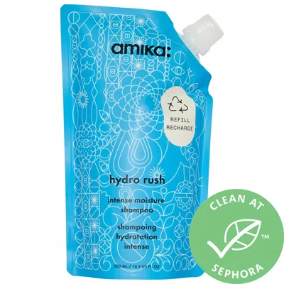 Amika Hydro Rush Intense Moisture Shampoo With Hyaluronic Acid 16.9 oz / 500 ml