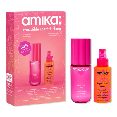 Amika Irresistible Scent And Shine Fragrance Mist And Hair Oil Duo
