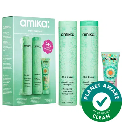 Amika Mane Menders Strength Repair Wash + Care Value Set