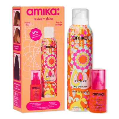 Amika Revive And Shine Styling Duo In Transparent