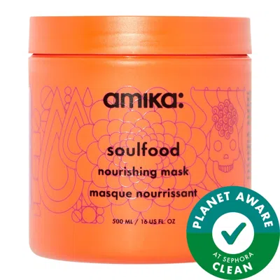 Amika Soulfood Nourishing Hair Mask 16 oz / 500 ml In White