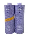 AMIKA AMIKA UNISEX 33.8OZ BUST YOUR BRASS COOL BLONDE REPAIR SHAMPOO & CONDITIONER DUO