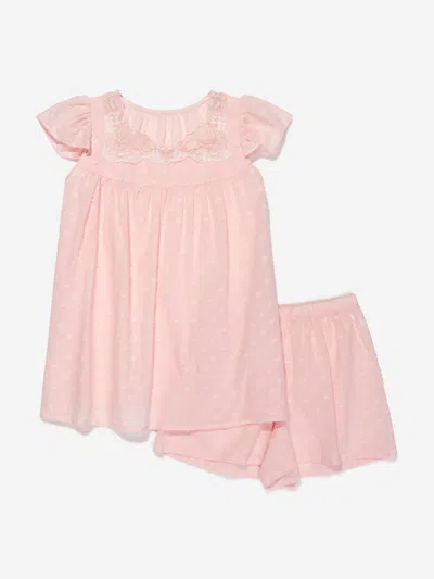Amiki Children Kids' Girls Cotton Dora Pyjamas 8 - 10 Yrs Pink