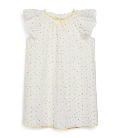 Amiki Kids' Cotton Franny Nightdress In Yellow