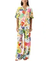 Amina Glam 2pc Linen-blend Shirt & Pant Set