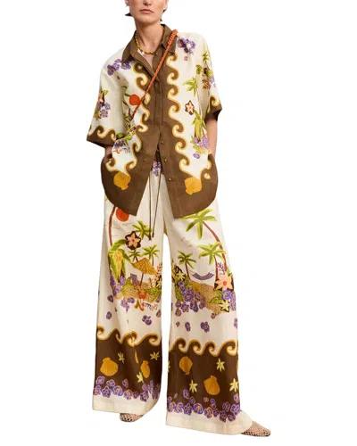 Amina Glam 2pc Shirt & Pant Set In Multi