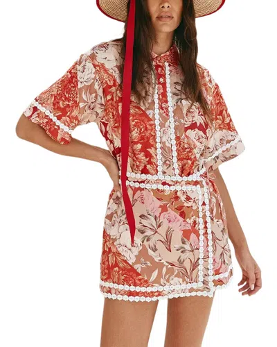 Amina Glam 2pc Shirt & Skirt Set In Multi