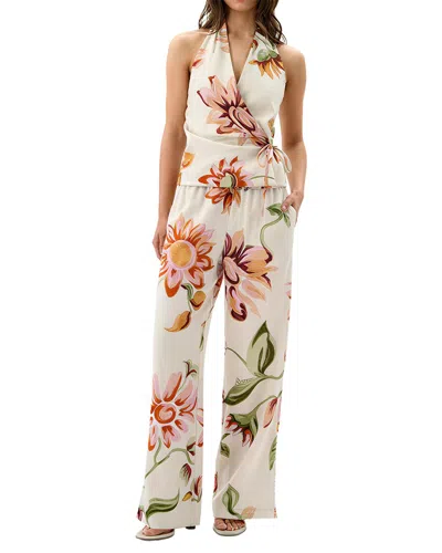 Amina Glam 2pc Top & Pant Set In White