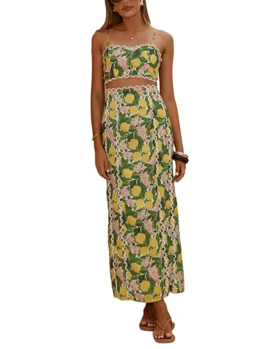 Amina Glam 2pc Top & Skirt Set In Multi