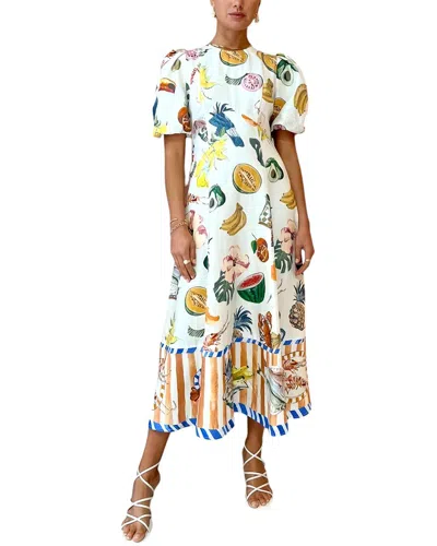 Amina Glam Dress In White