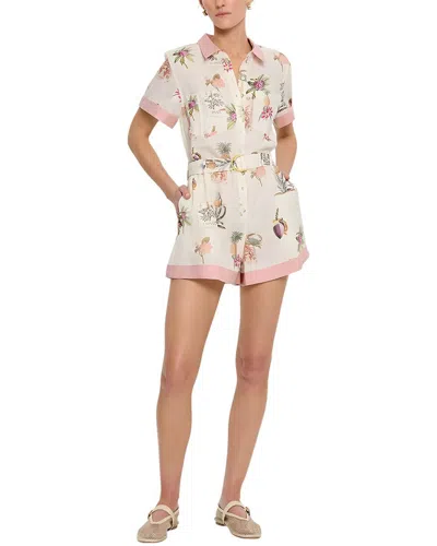 Amina Glam Linen-blend Jumpsuit