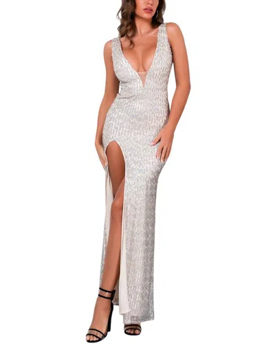 Amina Glam Maxi Dress In White