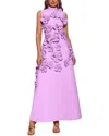 Amina Glam Maxi Dress In Purple