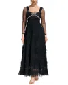 Amina Glam Maxi Dress In Black