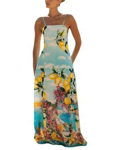 Amina Glam Maxi Dress In Multi