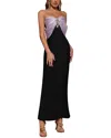 Amina Glam Maxi Dress In Black