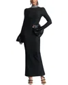 Amina Glam Maxi Dress In Black