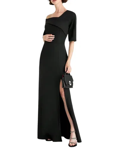 Amina Glam Maxi Dress In Black