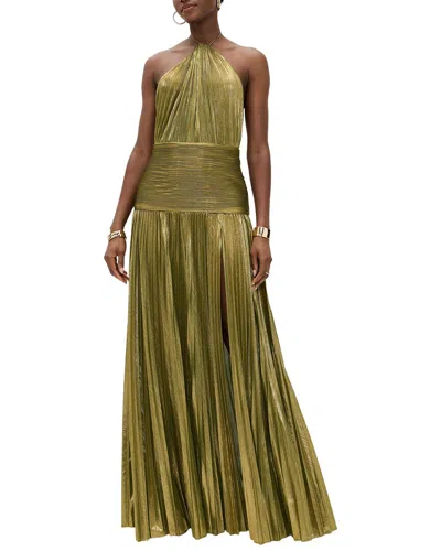 Amina Glam Maxi Dress In Green