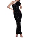 Amina Glam Maxi Dress In Black