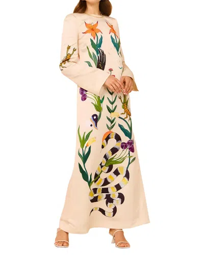 Amina Glam Maxi Dress In Pink