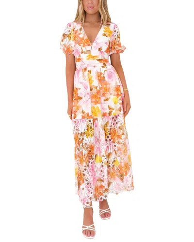 Amina Glam Maxi Dress In Pink