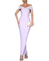 Amina Glam Maxi Dress In Purple