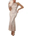 Amina Glam Maxi Dress In White
