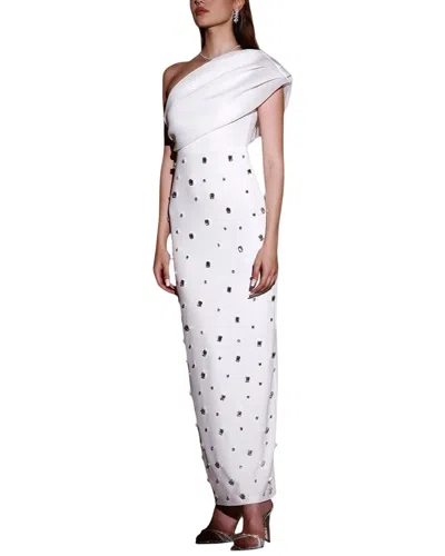 Amina Glam Maxi Dress In White