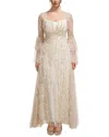 Amina Glam Maxi Dress In Neutral