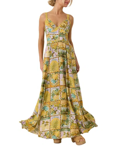 Amina Glam Maxi Dress In Yellow