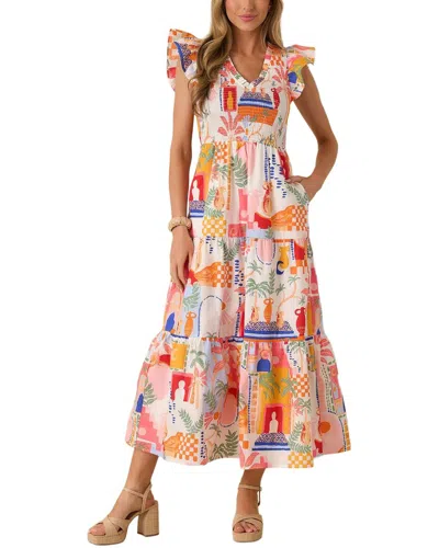 Amina Glam Midi Dress In Multi
